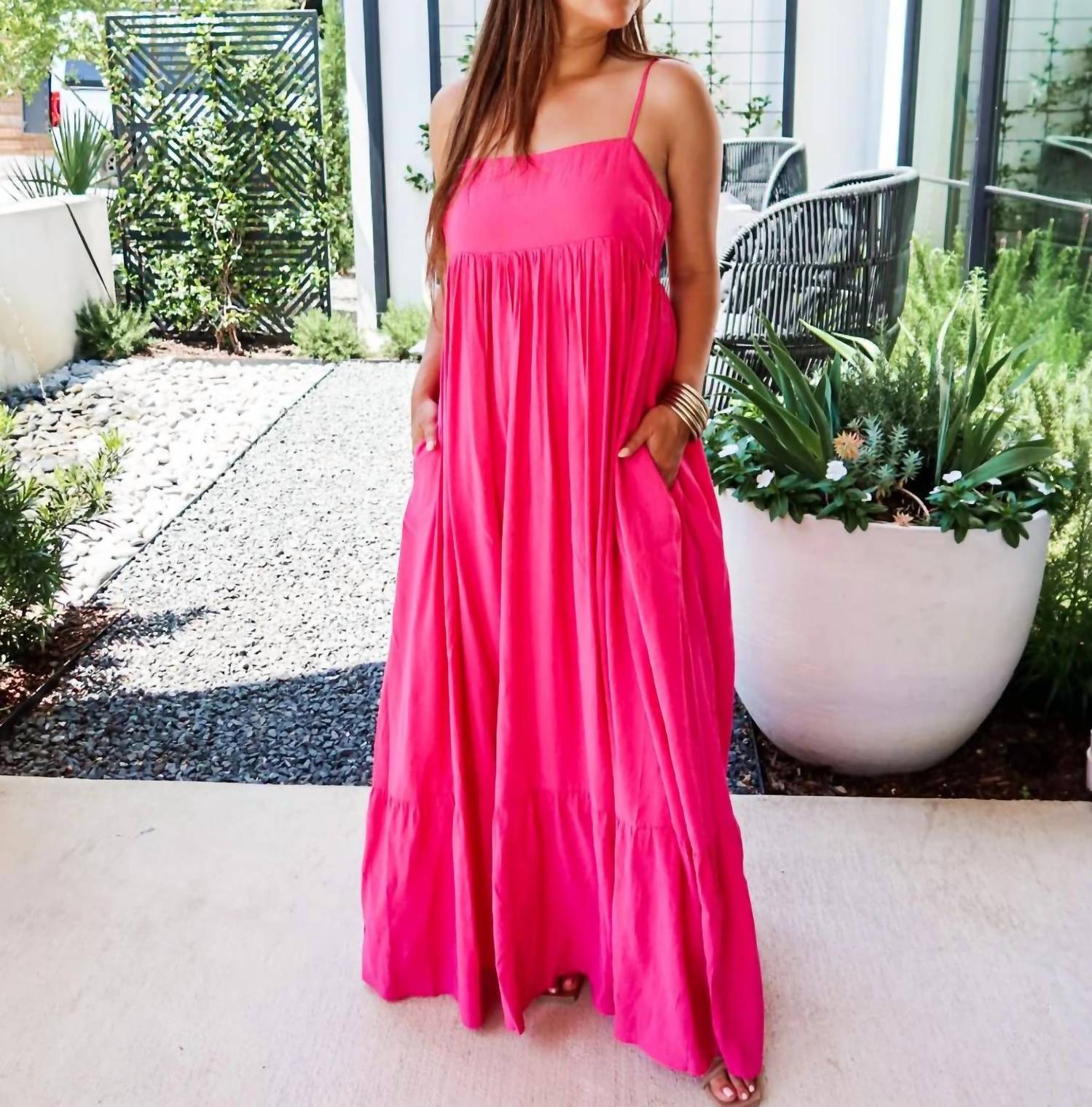 2.7 August Apparel - Lemonade Maxi Dress