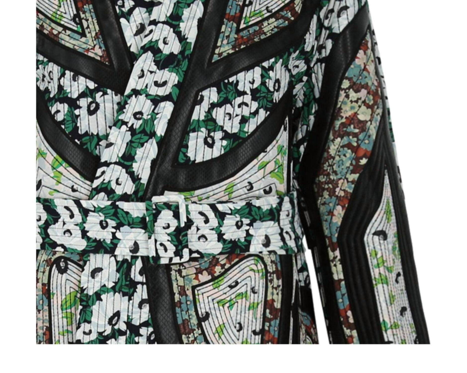 Stella Mccartney - Women's Striped Print Belted Coat