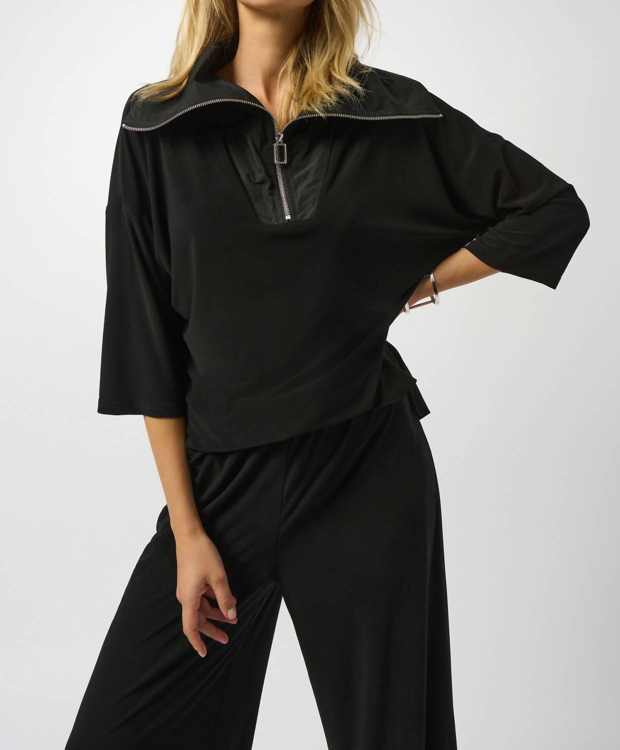 Joseph Ribkoff - Silky Knit And Memory Knit Culotte Jumpsuit