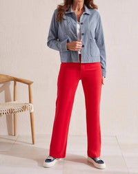 Tribal - Fallon Fly Front Wide Leg Pant