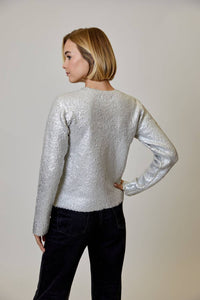 Dh New York - Crew Neck Metallic Sweater