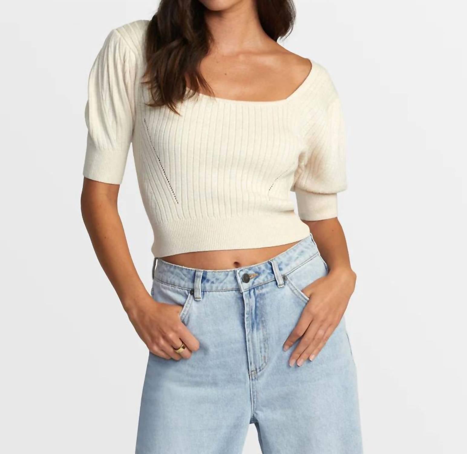 Rvca - Kathryn Boat Neck Sweater