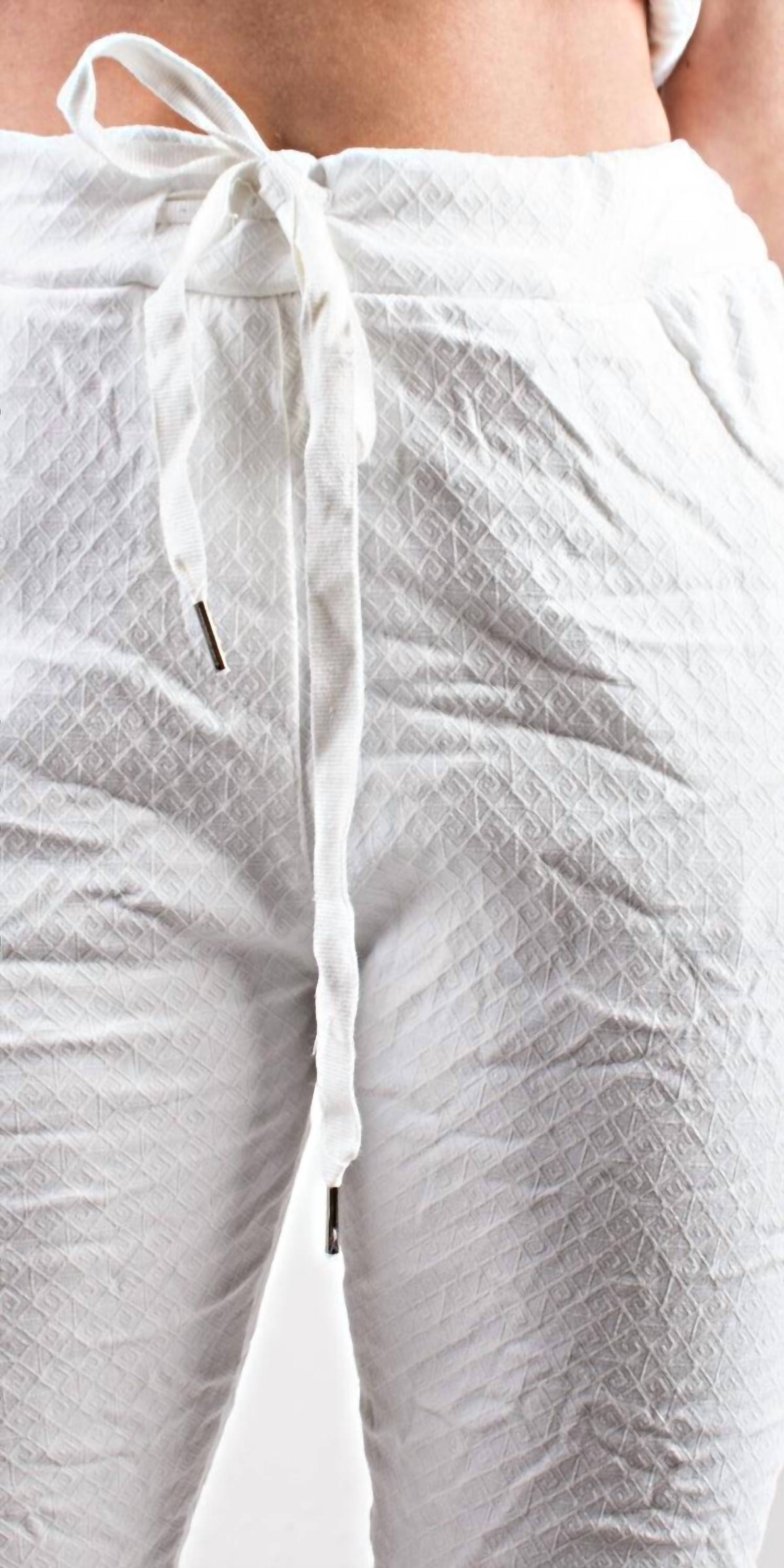 Gigi Moda - Diamante Tie-Waist Pants