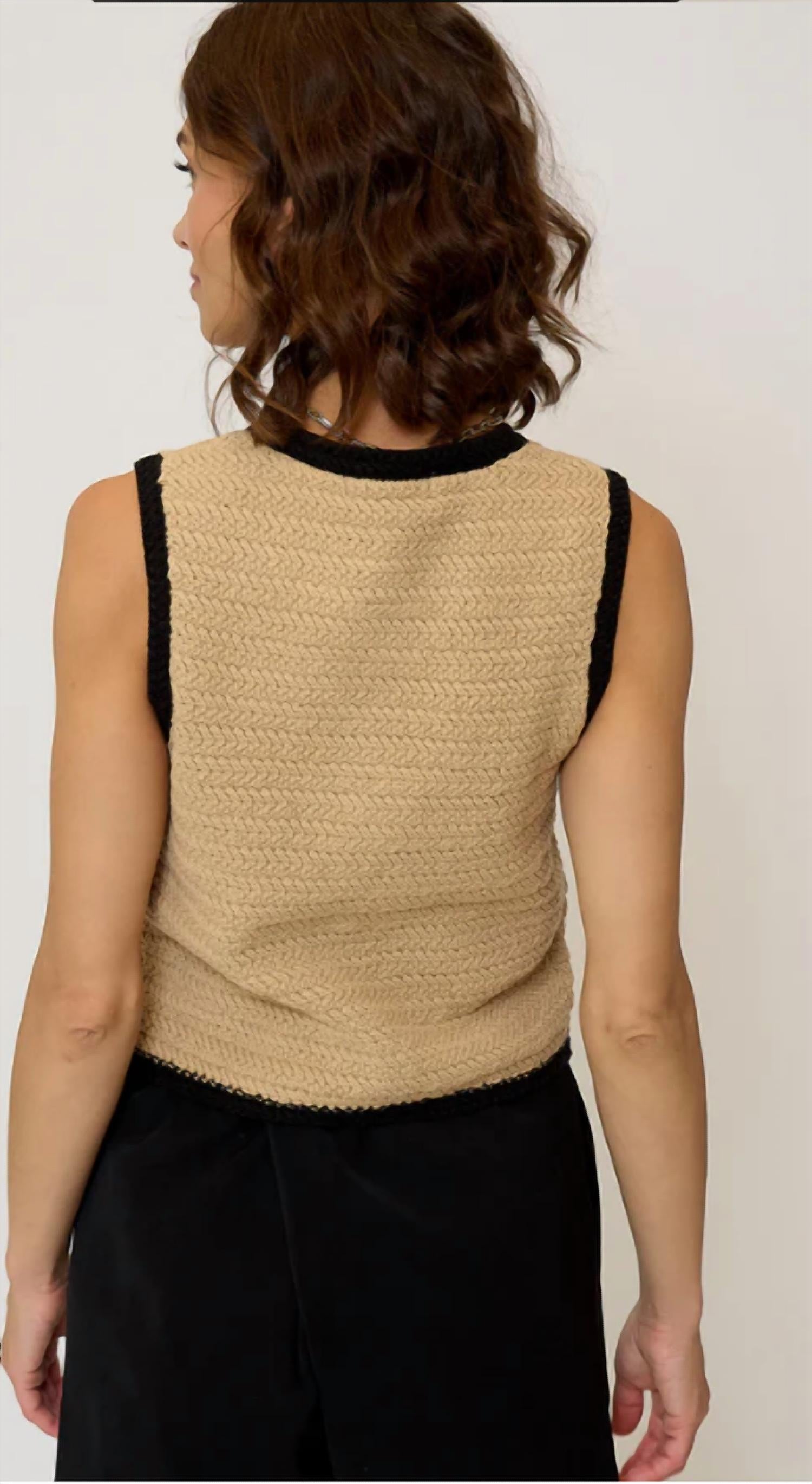 Central Park West - Rose Scallop Edge Tank