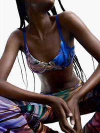 Desigual - Fluid Water Print Trousers