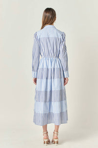 English Factory - Stripe Block Maxi Dress