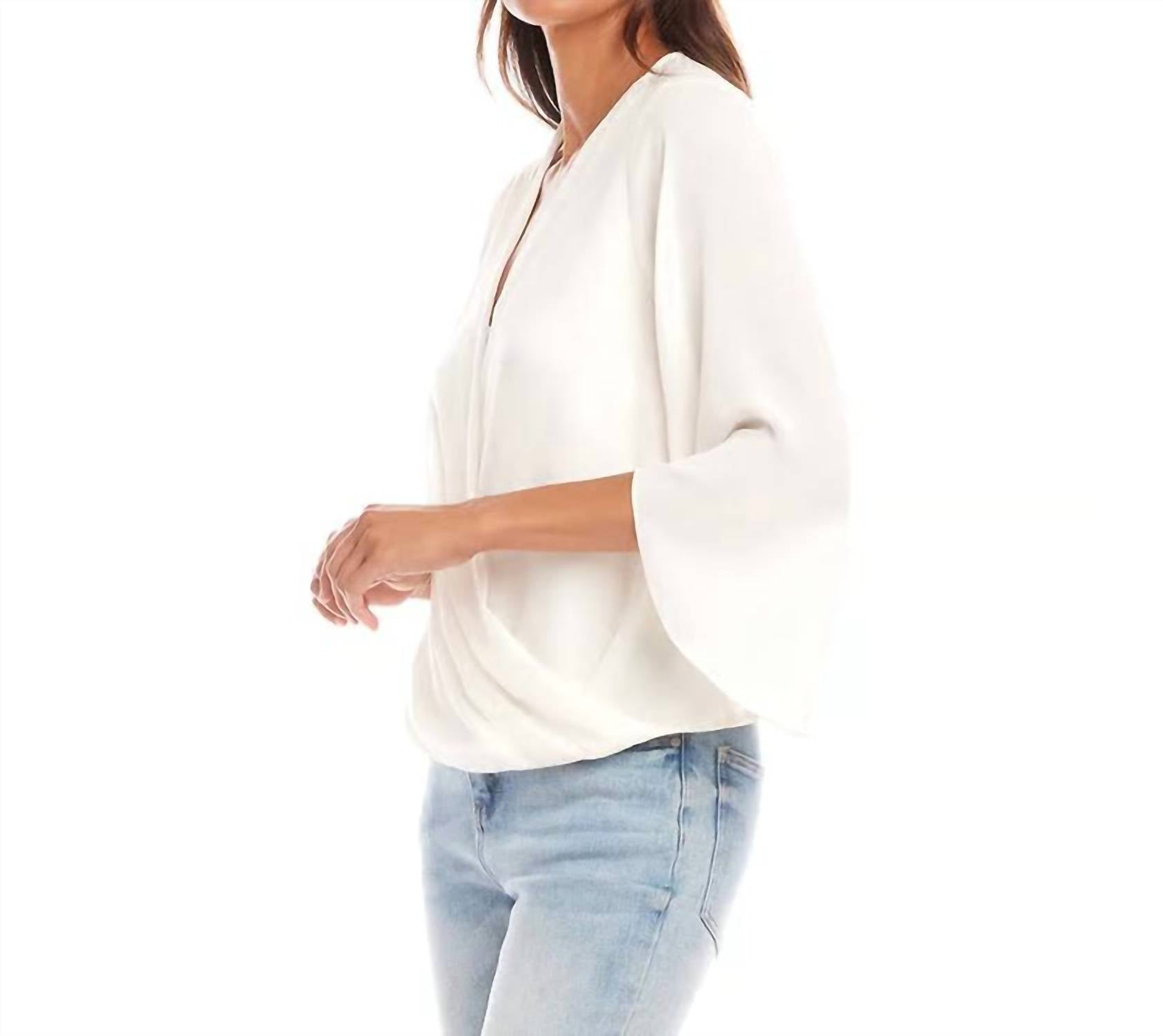 Karen Kane - Daphne Drape Front Crossover Top