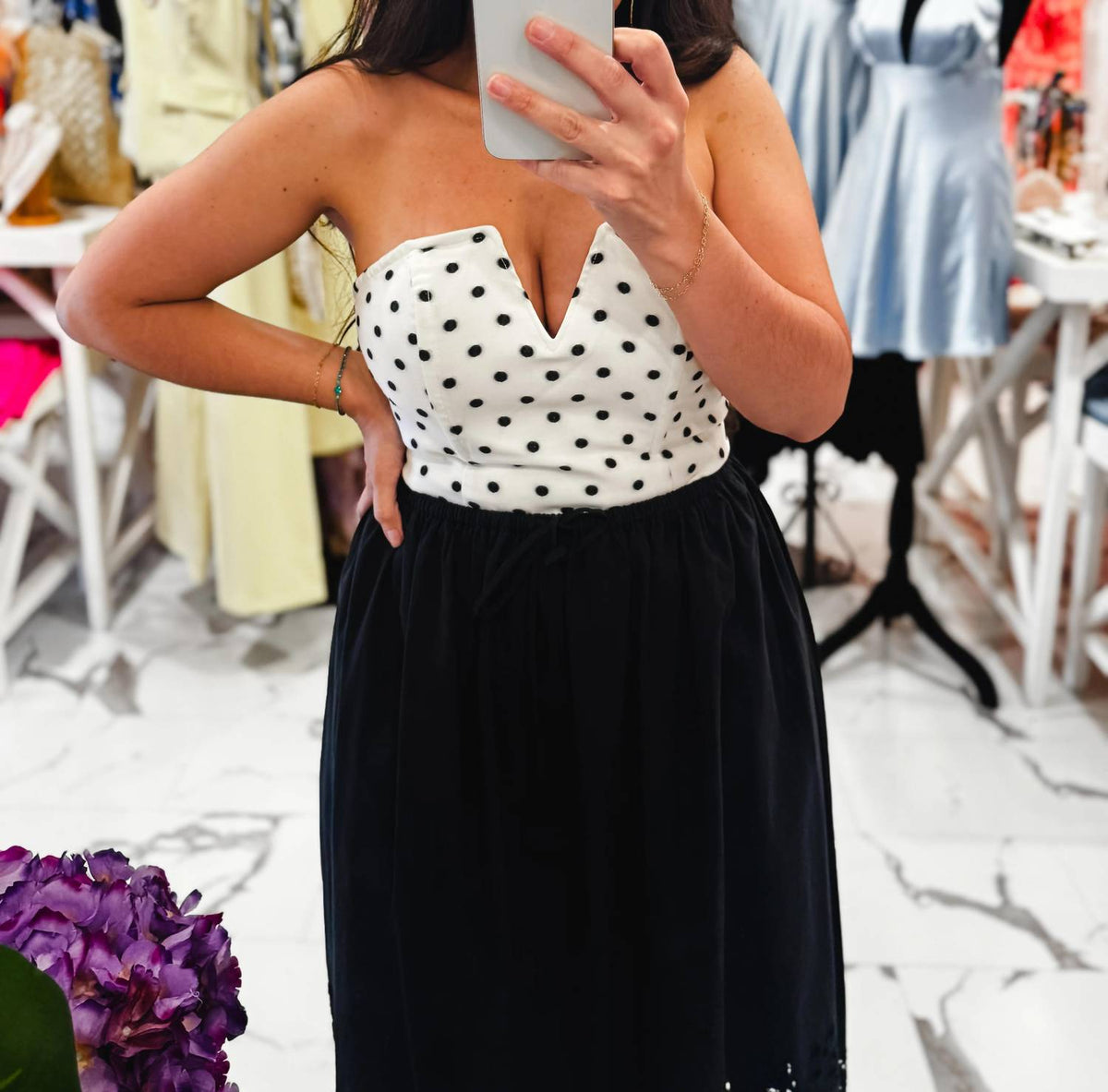 Mable - Sweet Talk And Polka Dots Top