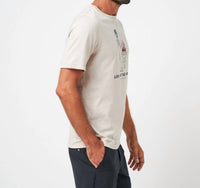 TravisMathew Grill And Thrill Short Sleeve Tee in italian sand - men's t-shirt - alternate view