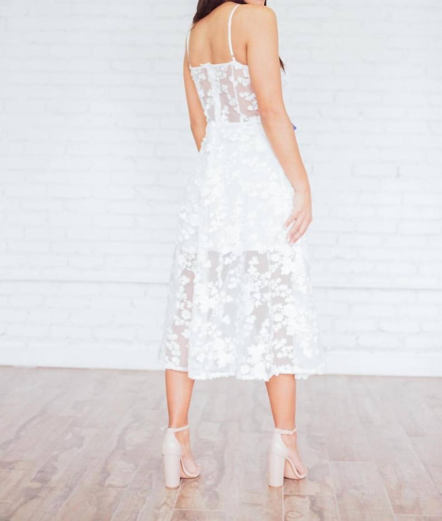 Ariti Kaziris - Lace Peek-a-boo Dress