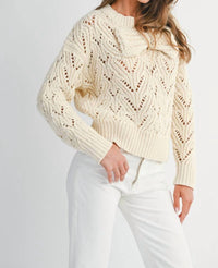 Mable - Front Big Bow Knit Sweater