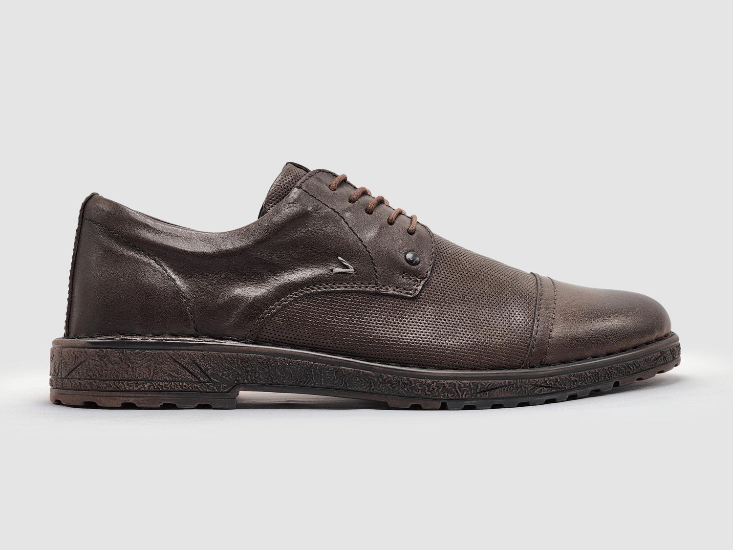 Kcr Group - Men's Derby Toe-cap Leather Dress Shoes
