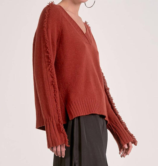 Elan - Falling Fringe Sweater