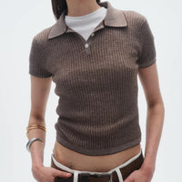 Guest In Residence - Shrunken Polo Top