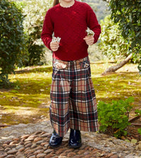 Abel & Lula - Kid's Plaid Culotte Pants