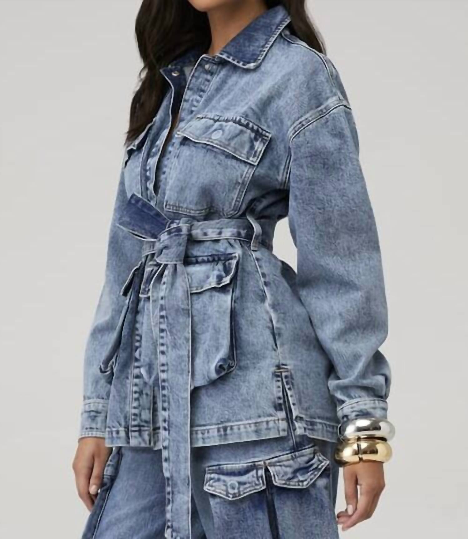 Good American - Uniform Cargo Jacket