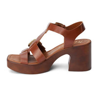 Matisse Women's Harrison Heeled Sandal in cognac - women's sandal - alternate view