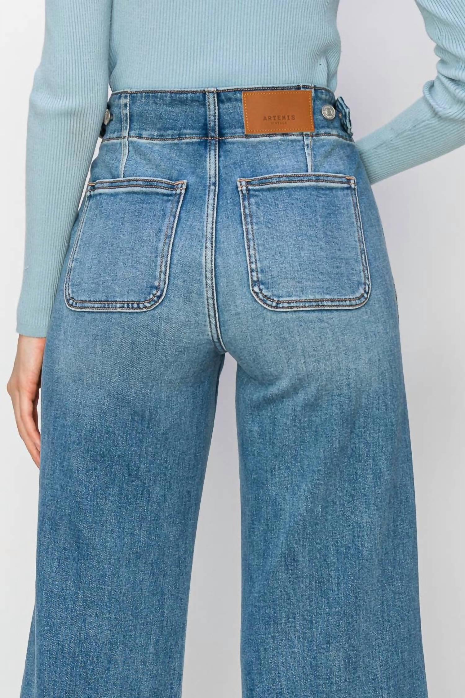 Artemis Vintage - Dani High Rise Wide Leg Jeans