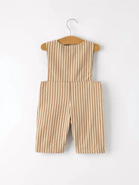 Rylee Faith Designs - Boys Stripe Smocked Church Christ Bishop Christening Toddler Romper