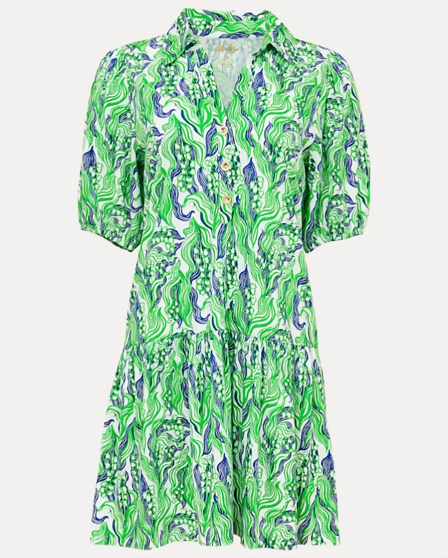 Lilly Pulitzer Bingley Mini Dress in putting green lilly of the valley - women's dress - view 8
