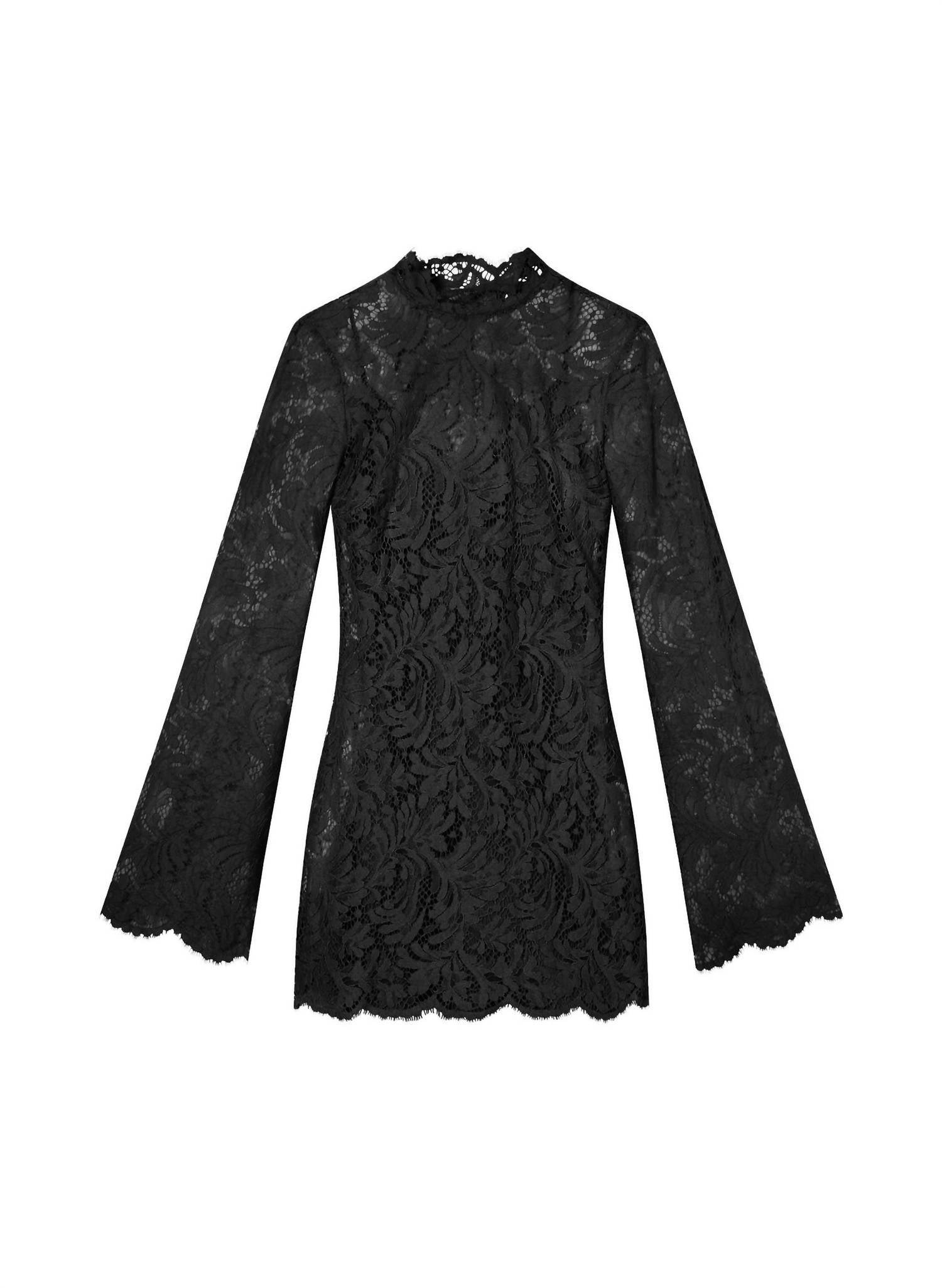 A.L.C. Eden Lace Mini Dress in black - women's dress - view 5