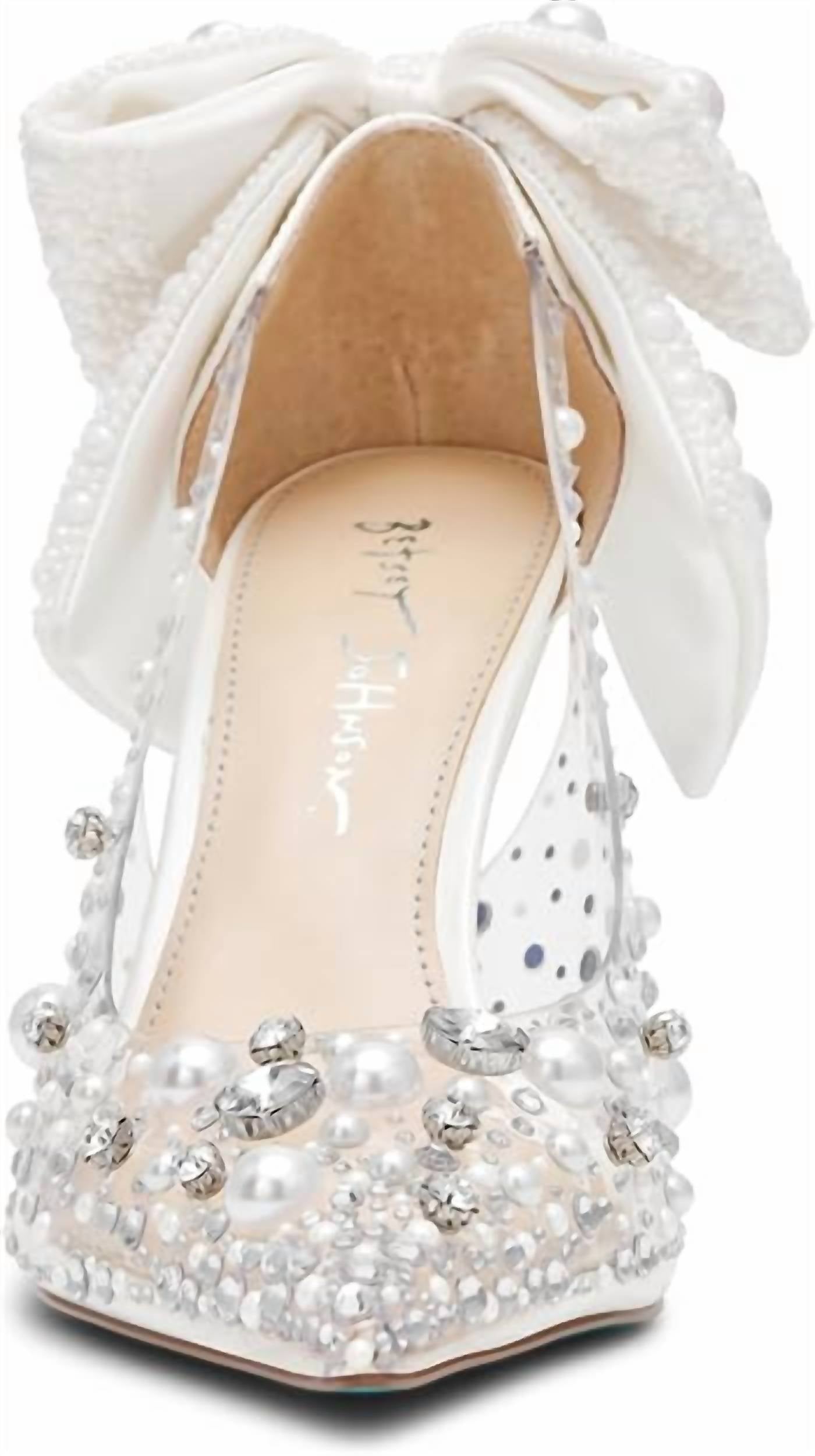 Betsey Johnson - Women's Esmy Pearl Clear Pumps