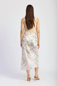 En Saison - Floral Draped Wrap Maxi Skirt