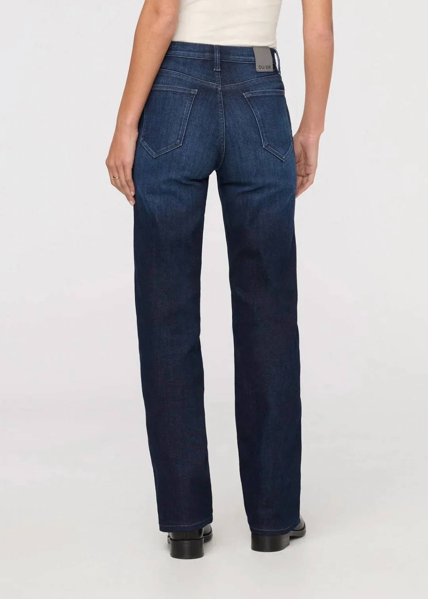 Duer - Tech Fleece High Rise Straight Jeans
