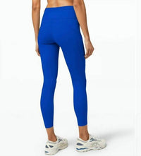 lululemon Fast and Free High-Rise Tight - 25” in cerulean blue - women's pants - detail view