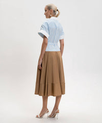 Simkhai - Mylo Midi Combo Shirt Dress