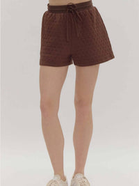 Entro - Women's Quilted High Waisted Shorts