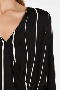 Honey Punch - St Thomas V Back Striped Romper