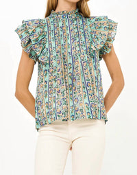 Oliphant - Taj Pintuck Ruffle Top