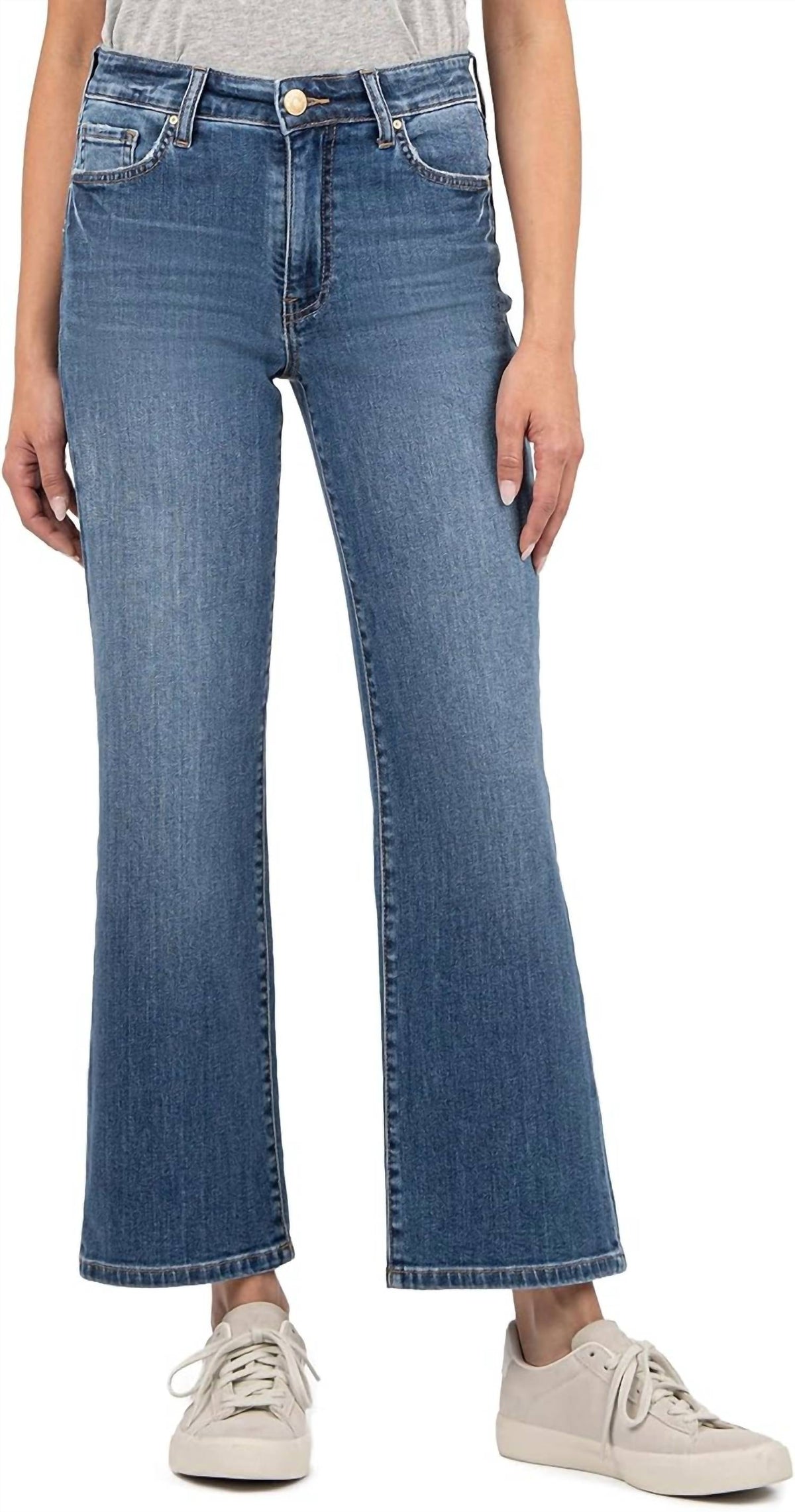 Kut From The Kloth - Charlotte High Rise Wide Leg With Regular Hem Jeans