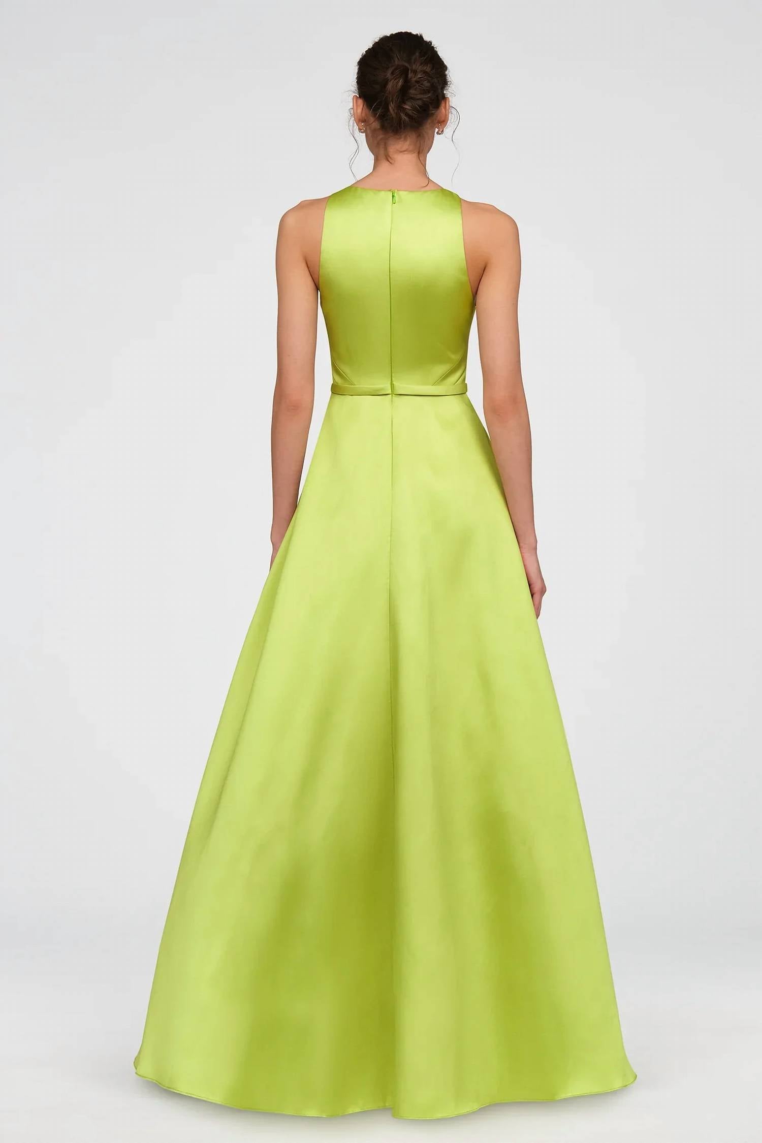 Theia - Minta Mikado Halter Gown