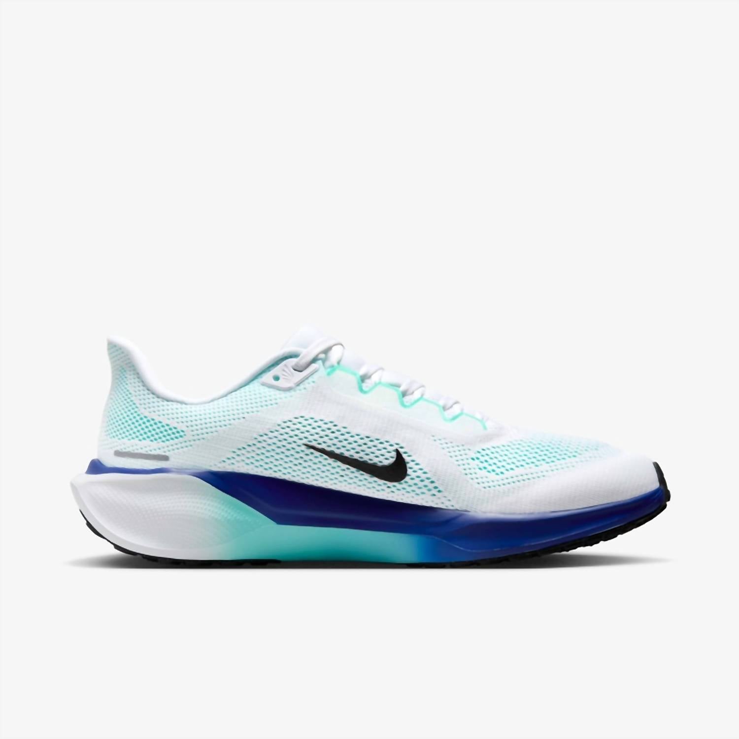 NIKE Women's Air Zoom Pegasus Road Running Shoes in white black hyper turq concord - women's shoe