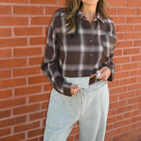Vintage Havana - Midnight Moon Flannel Top
