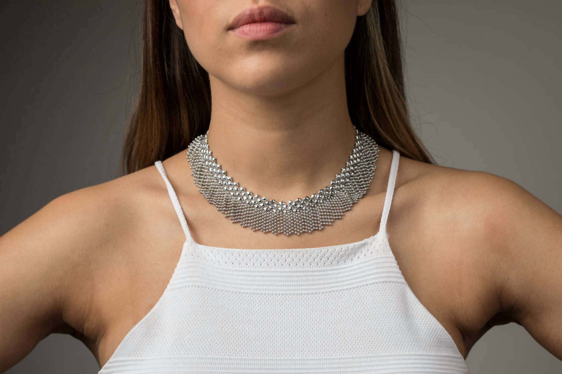 Sg Liquid Metal - Women's Fringe Choker