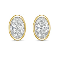 Diana M Jewels - Women's Oval Lab-grown Diamond Stud Earrings (7.00 Tcw) - Elegant