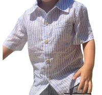 Me & Henry - Boy's Pier Bow Tie Print Short Sleeve Shirt