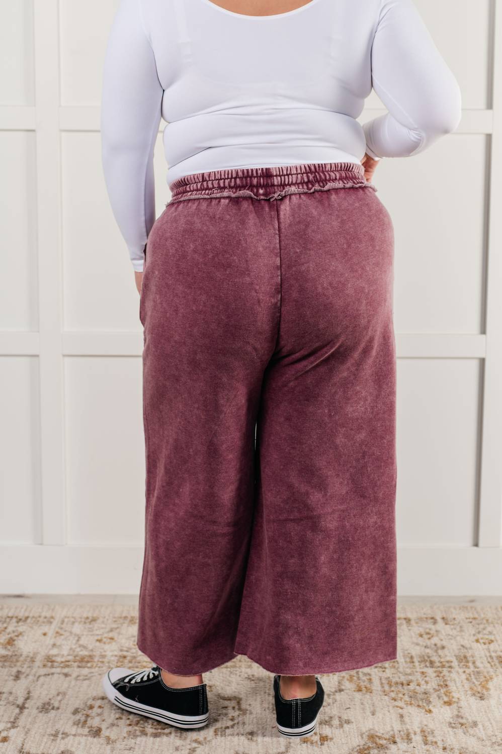 Zenana - Wide Leg Cropped Palazzo Pants