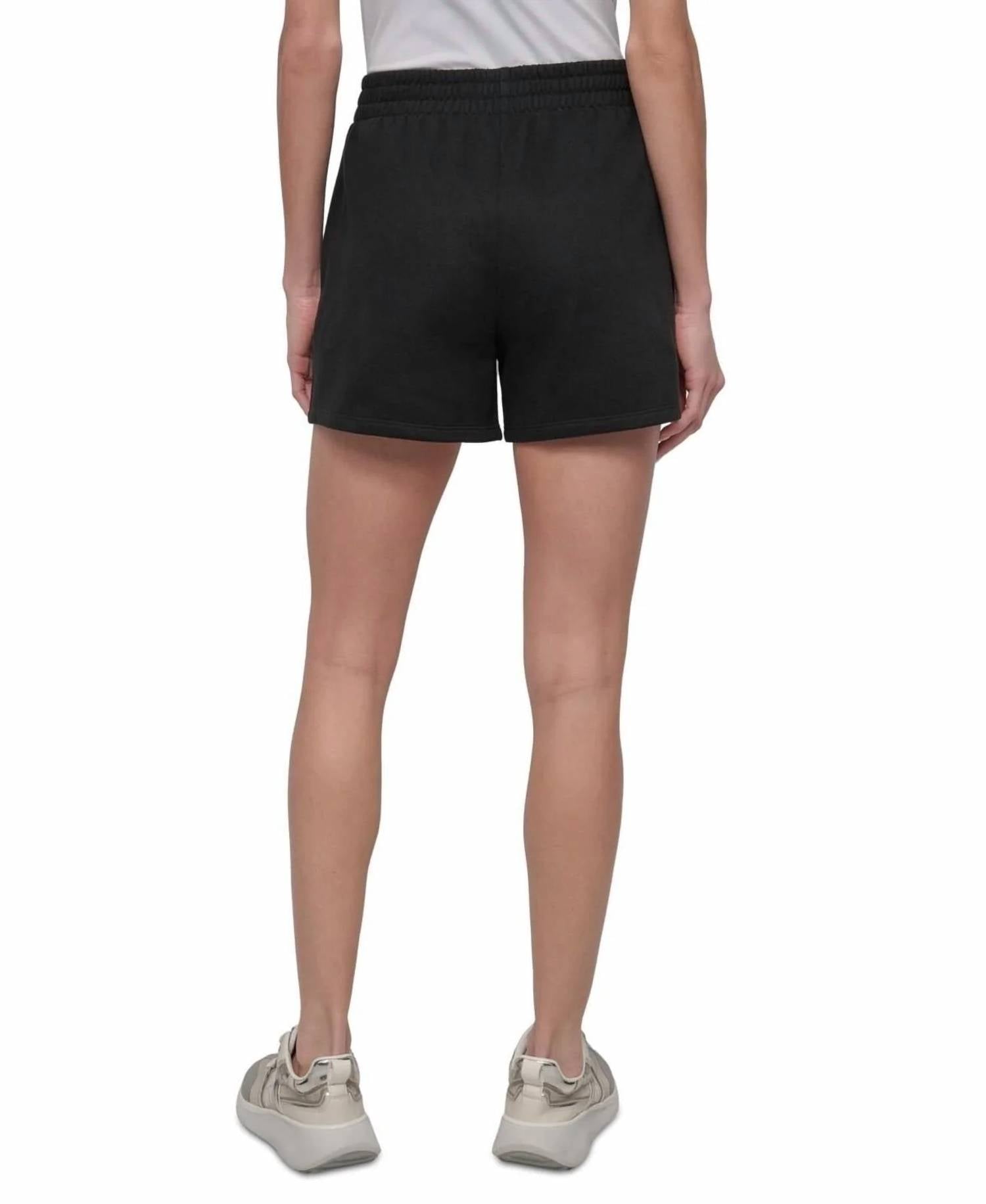 Dkny - Varsity Embroidered Logo Smocked 4" Short