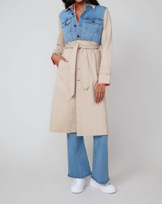 Renuar - Cotton Blend Woven Trench Coat