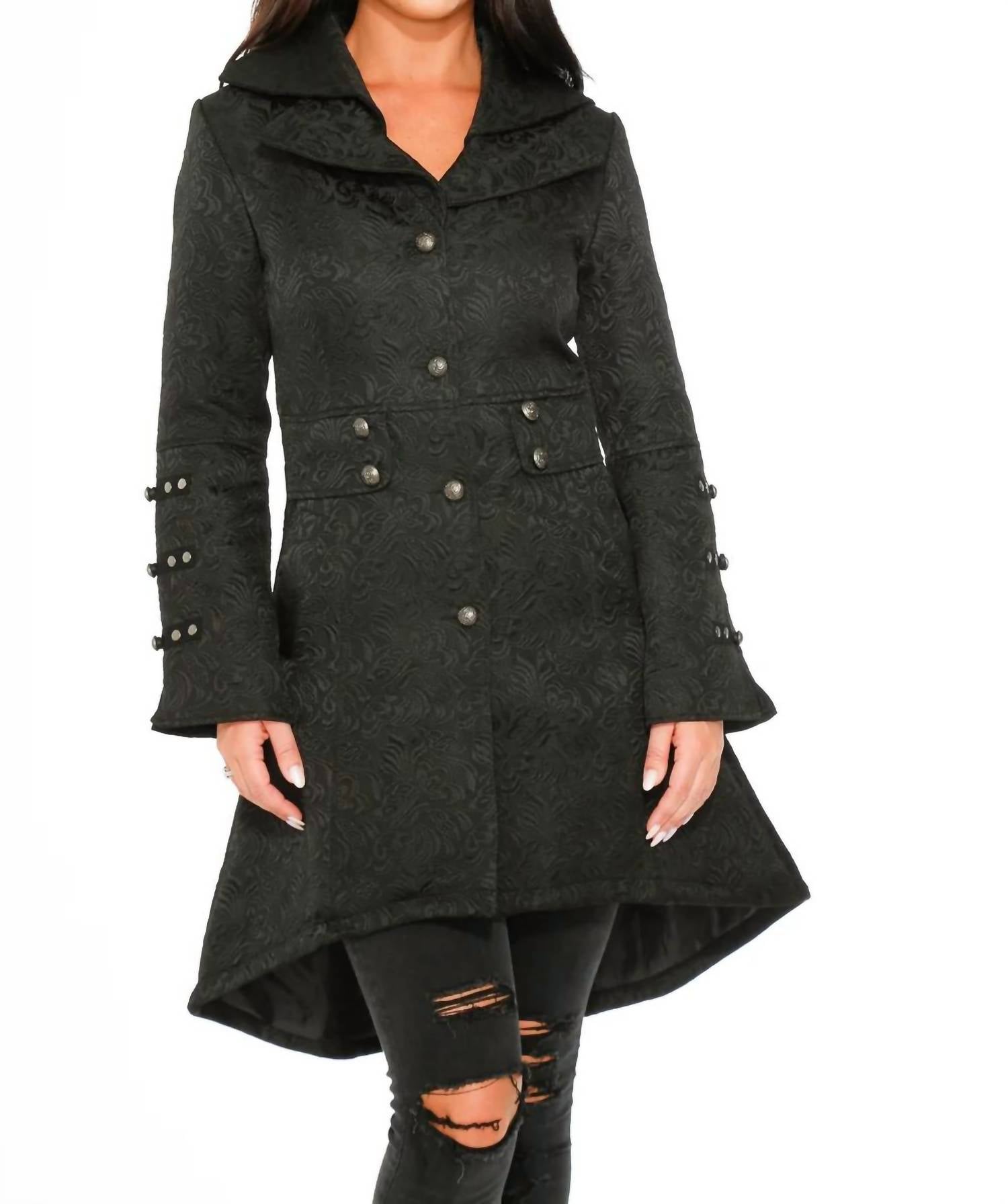 Orchid Bloom - Brocade Hilo Coat With Linen