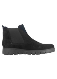 GABOR Women's Suede Ankle Boot in black dreamvelour - women's shoe