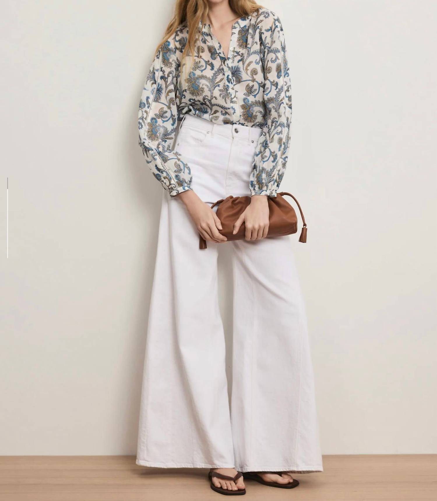 Veronica Beard - Vicki Wide Leg Denim Jeans