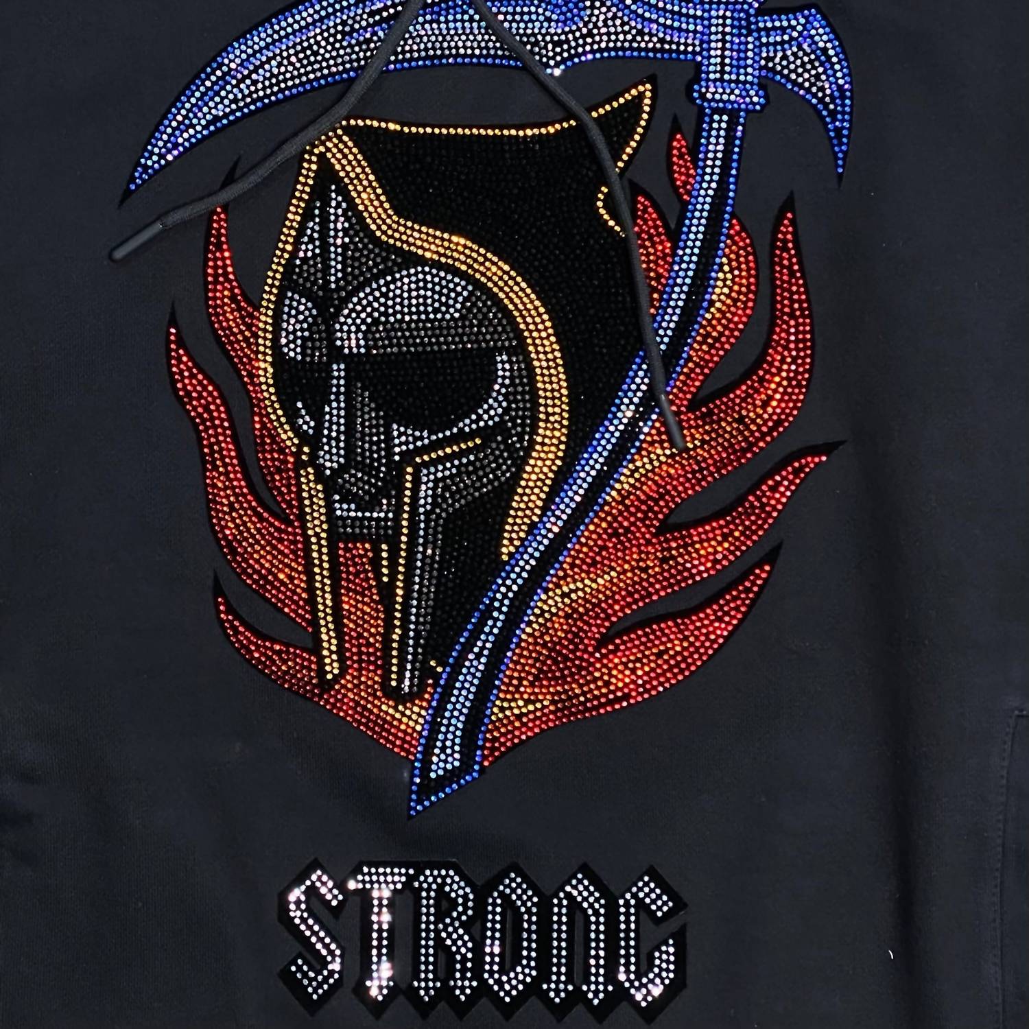Roku Studio - Men's Rhinestone Strong Reaper Hoodie