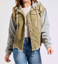 CORDUROY HOODED SWEAT JACKET
