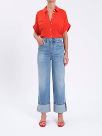 DAZE Eastside High Rise Loose Jean in be mine vintage - women's jeans