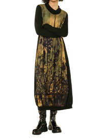 Beate Heymann Long Sleeve Print Dress in sunset - women's dress